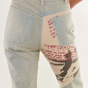 Gotcha Icons Of Culture High Rise Patch Jeans